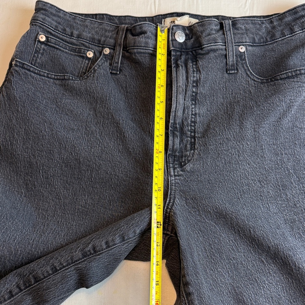Madewell Women's Charcoal Curvy Perfect Vintage Straight Jeans Size 33 - Picture 9 of 14